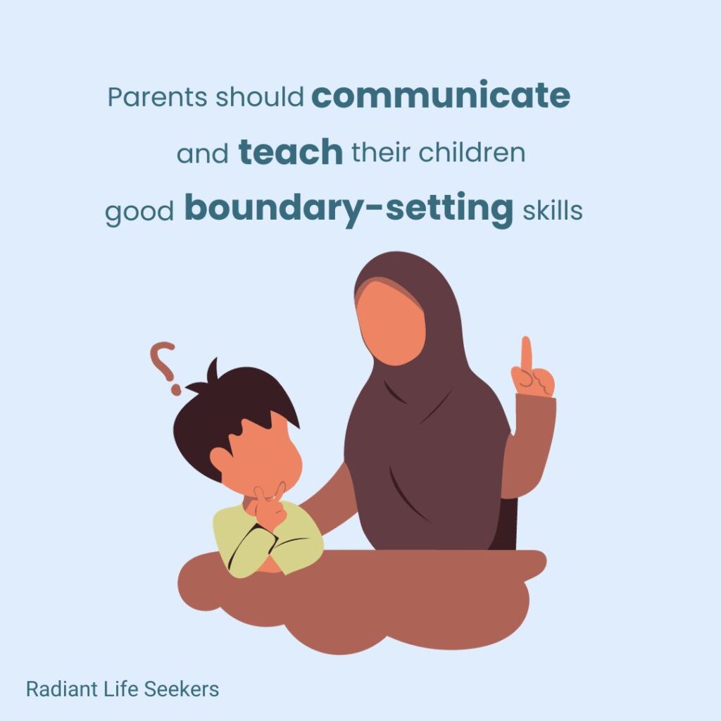 parents teach boundary setting