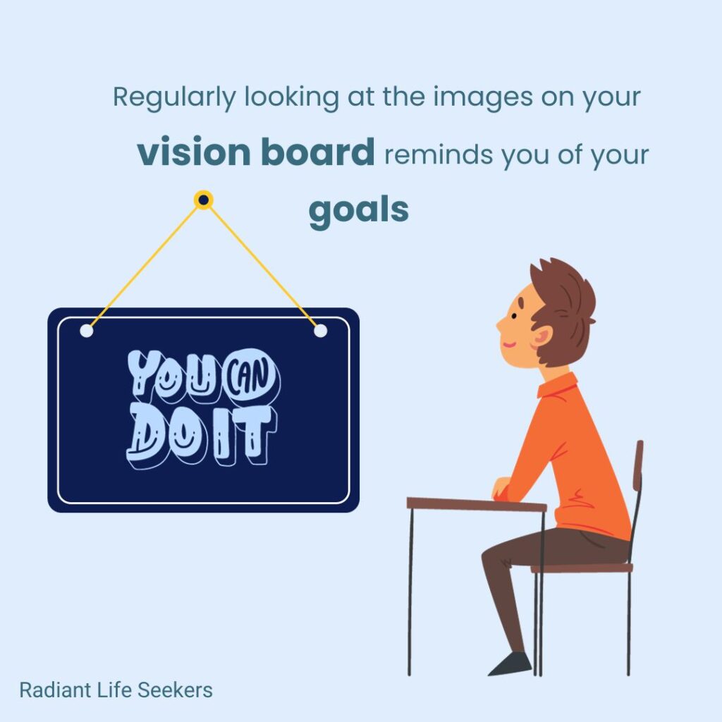 vision board for student success
